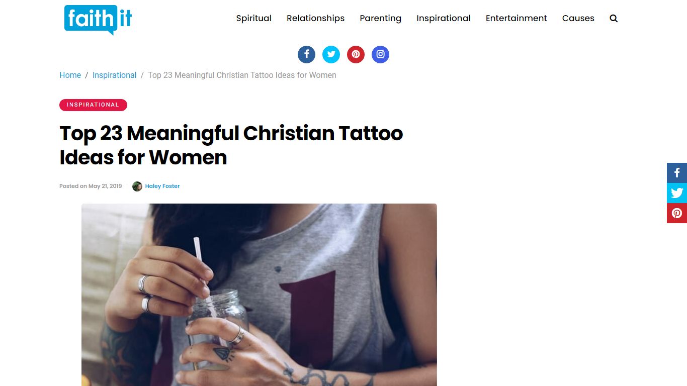 Top 23 Meaningful Christian Tattoo Ideas for Women - Faithit