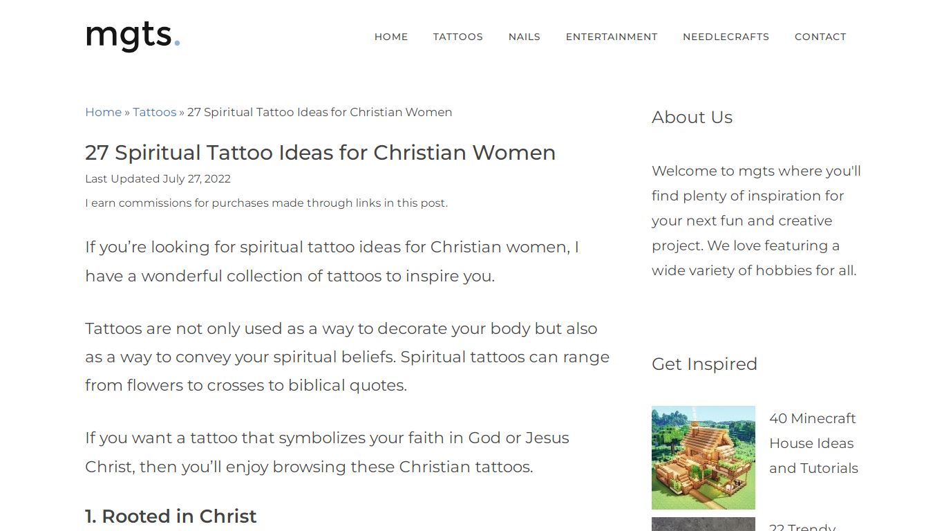27 Spiritual Tattoo Ideas for Christian Women - Mom's Got the Stuff